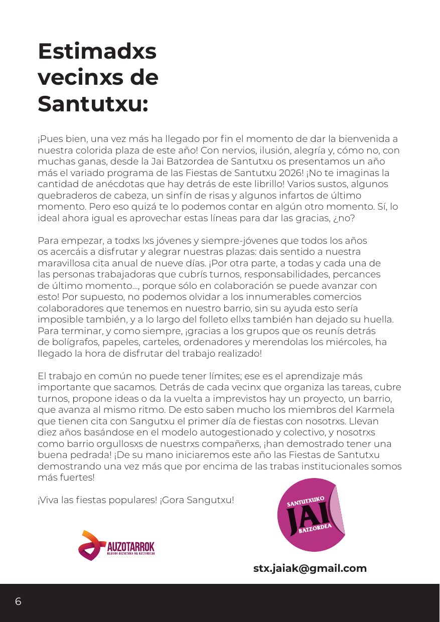 Santutxuko Jaiak 2026 - 6. orrialdea