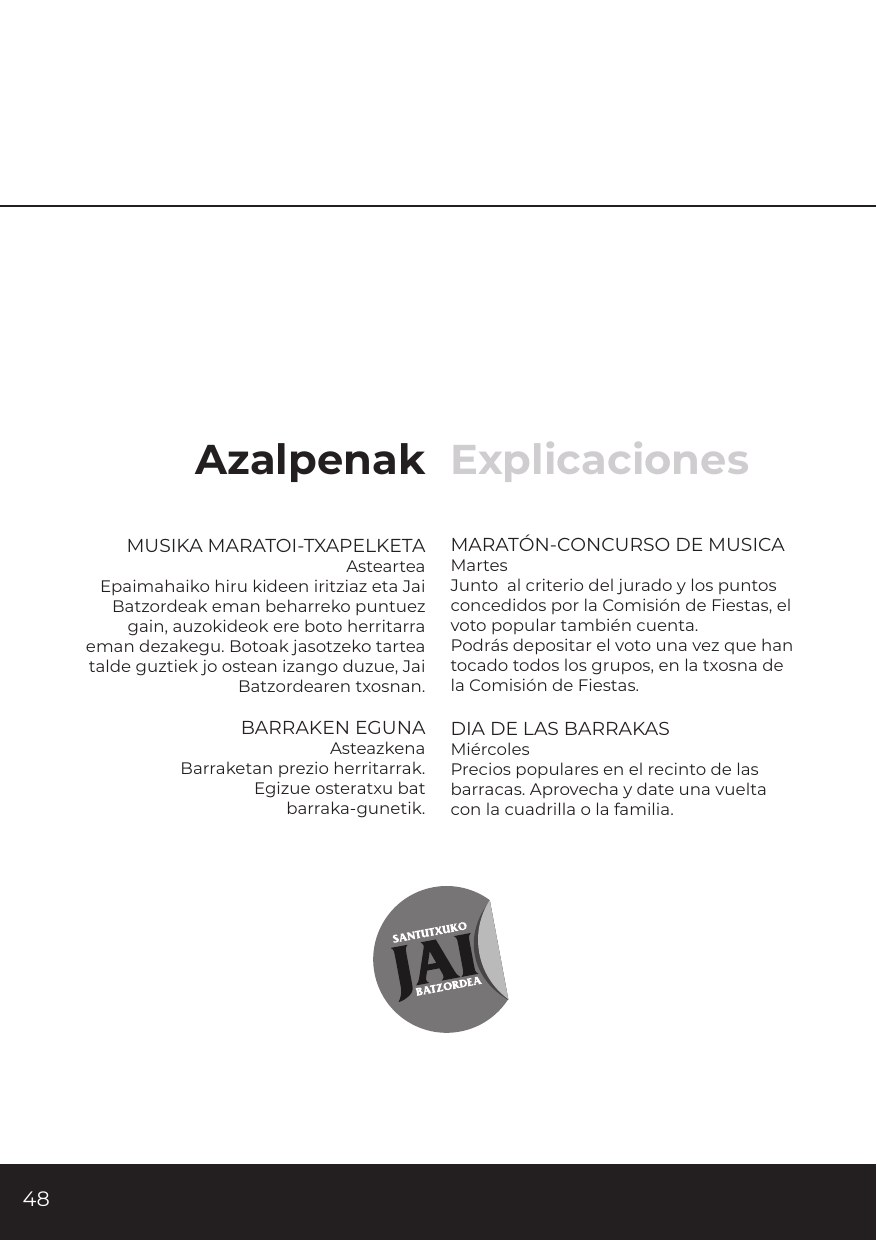 Santutxuko Jaiak 2026 - 48. orrialdea